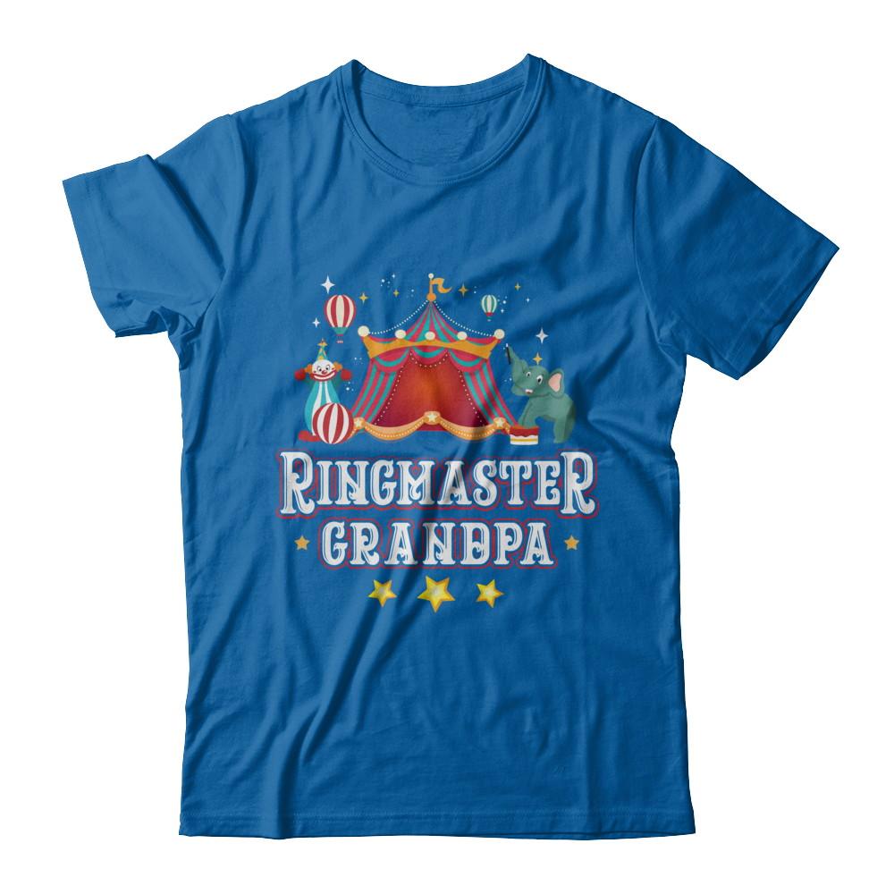 Ringmaster Grandpa Circus Carnival Children Party-T-Shirt & Hoodie-Classic T-Shirt-Royal