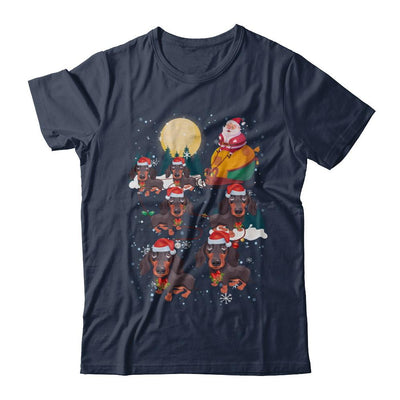Dog Reindeer Dachshund Christmas Gift-T-Shirt & Sweatshirt-Classic T-Shirt-Navy