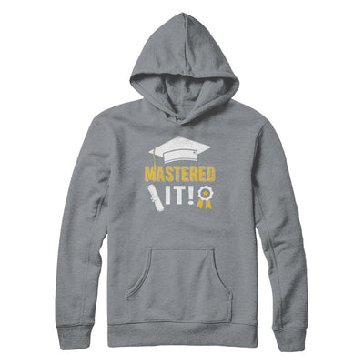 Masters Degree Mastered It Graduation Graduate Gift-T-Shirt & Hoodie-Pullover Hoodie-Light Steel