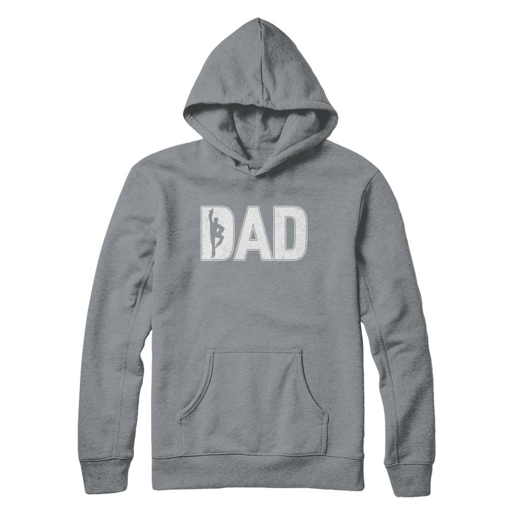 Dance Dad Ballet Father's Day-T-Shirt & Hoodie-Pullover Hoodie-Light Steel