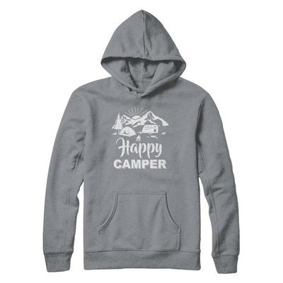 Happy Trailer Camper Grandpa Papa Grandma Camping-T-Shirt & Hoodie-Pullover Hoodie-Light Steel