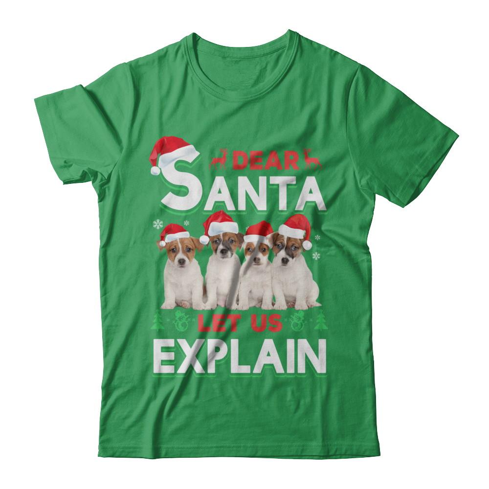 Dear Santa Funny Beagle Puppies Christmas Gift-T-Shirt & Hoodie-Premium T-Shirt-Kelly Green