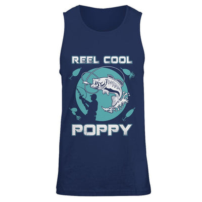 Reel Cool Poppy-T-Shirt & Hoodie-Unisex Tank-Navy