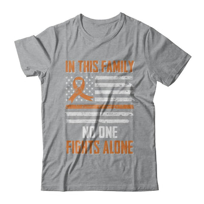 In This Family No One Fights Alone Multiple Sclerosis-T-Shirt & Hoodie-Classic T-Shirt-Sport Grey