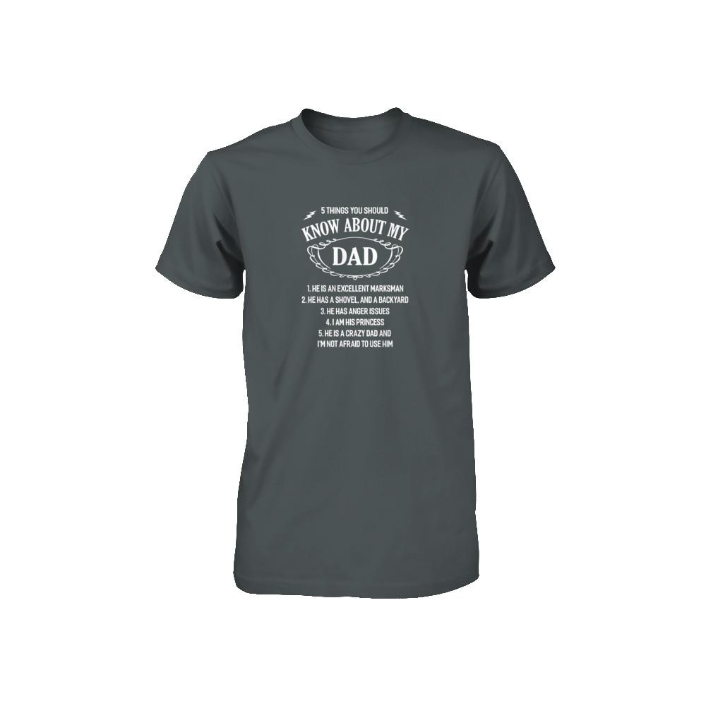 5 Things You Should Know About My Dad Youth-Youth Shirt-Toddler T-Shirt-Charcoal