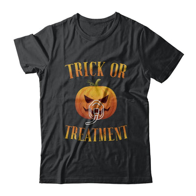 Trick Or Treatment Respiratory Therapist Nurse Halloween-T-Shirt & Hoodie-Classic T-Shirt-Black