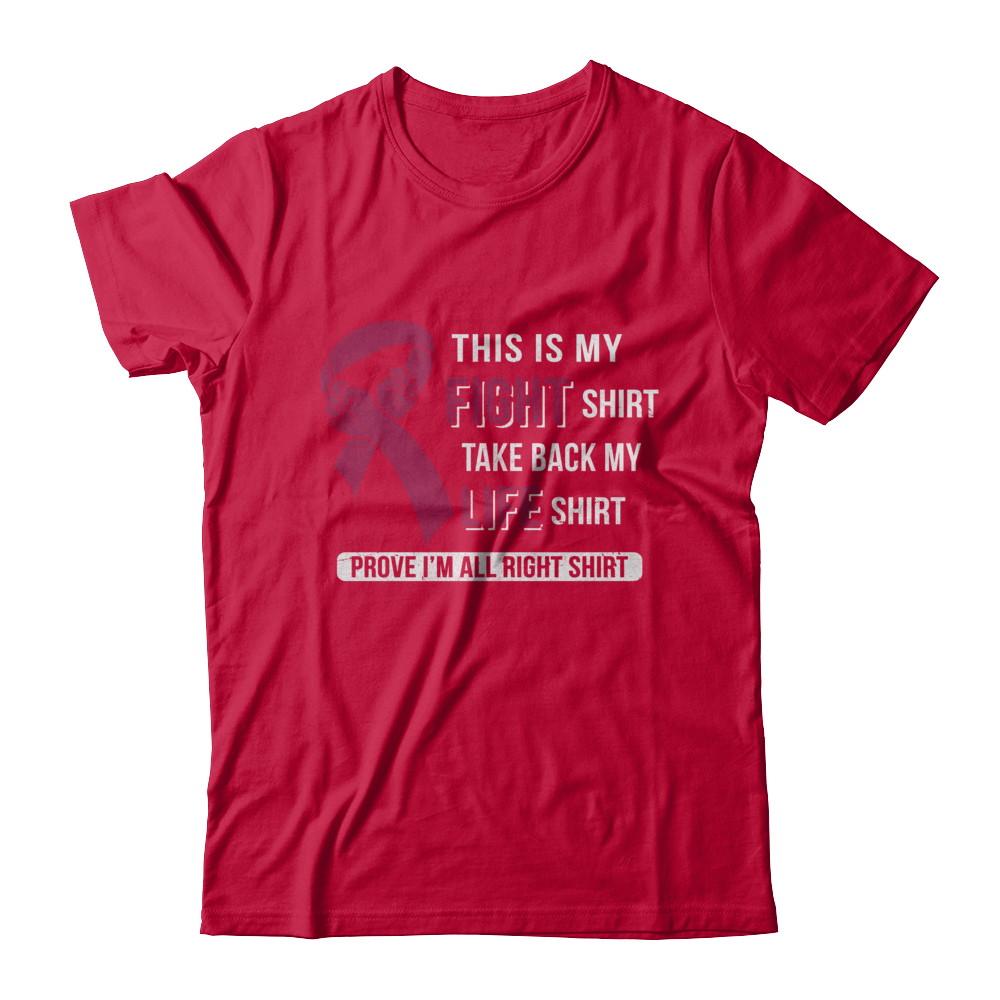 This Is My Fight Multiple Myeloma Awareness-T-Shirt & Hoodie-Classic T-Shirt-Red