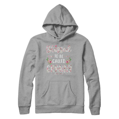 Funny Grandma Gifts Blessed To Be Called Granny-T-Shirt & Hoodie-Pullover Hoodie-Light Steel