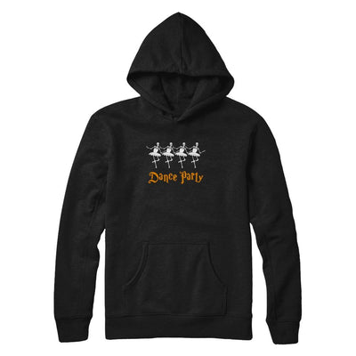 Ballet Skeleton Dance Party Happy Halloween-T-Shirt & Tank Top-Pullover Hoodie-Black
