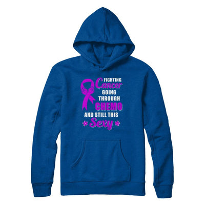 Fighting Cancer Chemo And Still This Sexy Purple Awareness-T-Shirt & Hoodie-Pullover Hoodie-Deep Royal