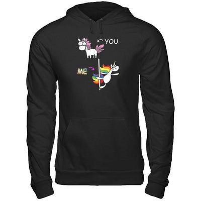 Cute Unicorn You Me-T-Shirt & Tank Top-Pullover Hoodie-Black