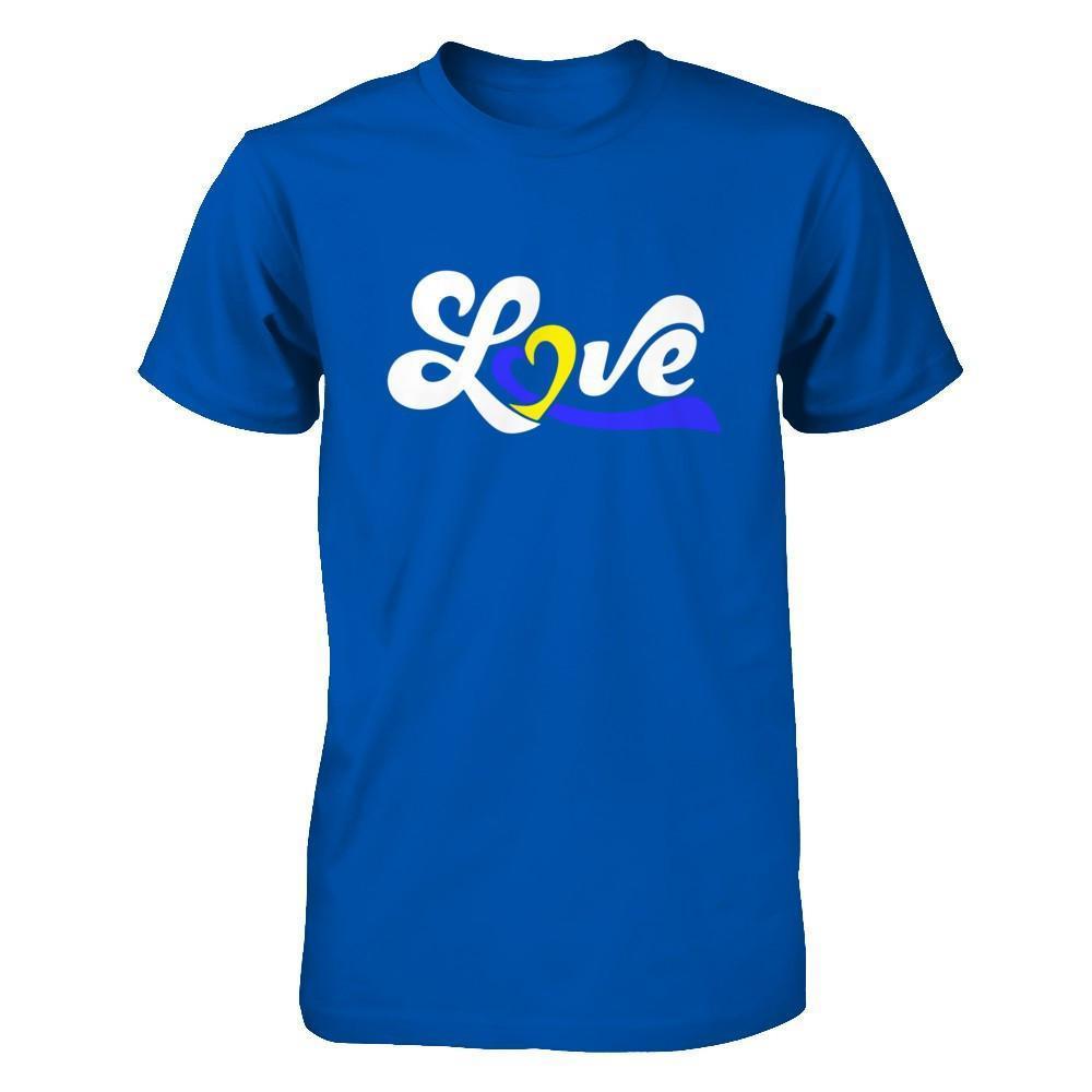 Love Down Syndrome Awareness-T-Shirt & Hoodie-Premium T-Shirt-Royal