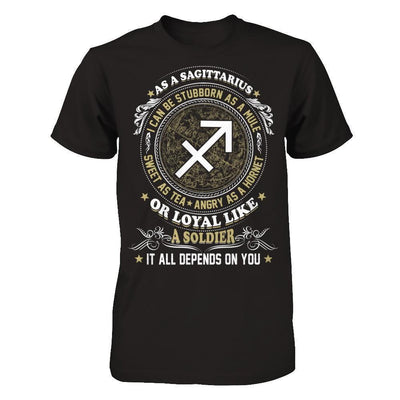 As A Sagittarius I Can Be Stubborn As A Mule-T-Shirt & Hoodie-Premium T-Shirt-Black