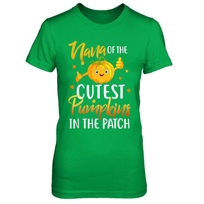 Halloween Nana Of Cutest Pumpkins In The Patch-T-Shirt & Hoodie-Women's T-Shirt-Irish Green