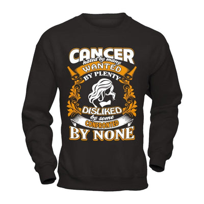 Cancer Hated By Many Wanted By Plenty-T-Shirt & Hoodie-Crewneck Sweatshirt-Black