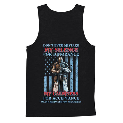Don't Ever Mistake My Silence For Ignorance-T-Shirt & Hoodie-Unisex Tank-Black