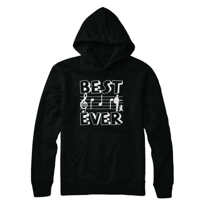Best Dad Ever Music Piano Guitar Singer-T-Shirt & Hoodie-Pullover Hoodie-Black