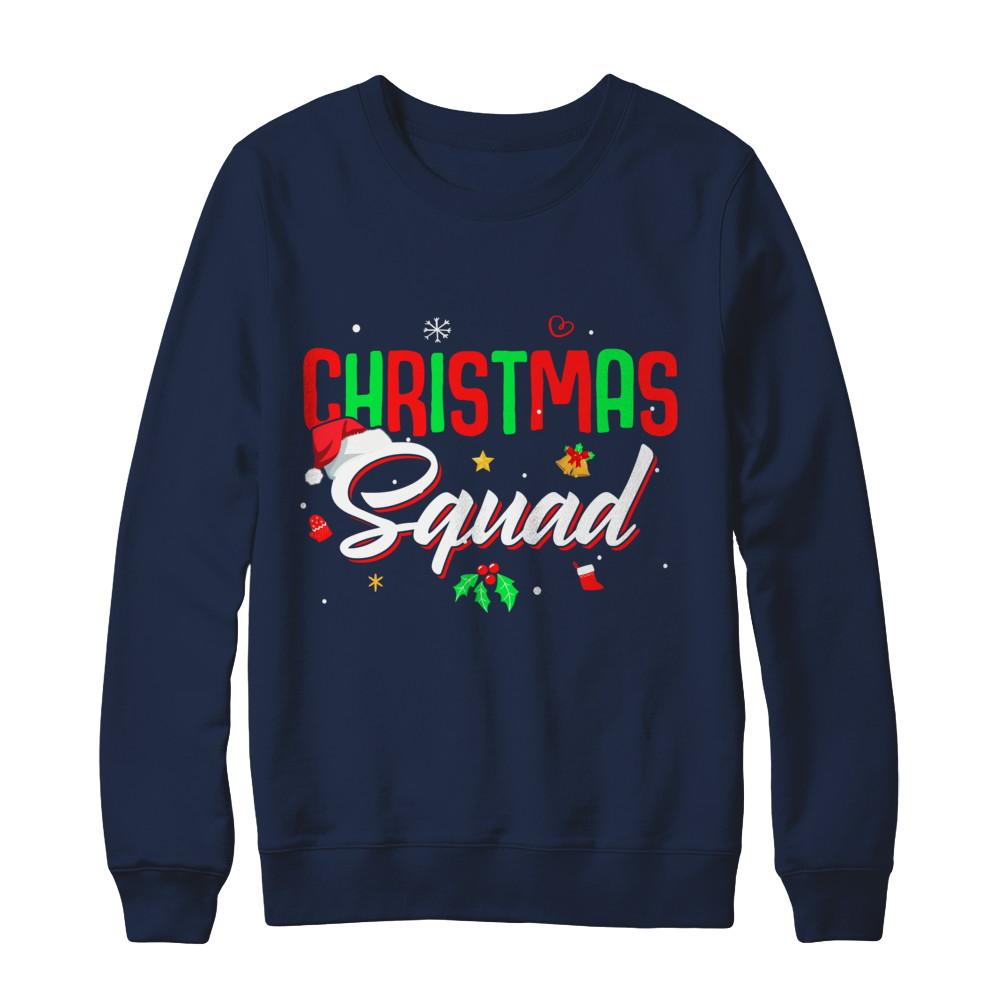Matching Family Christmas Squad-T-Shirt & Sweatshirt-Crewneck Sweatshirt-Navy