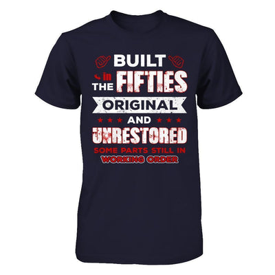 Built In The Fifties Original And Unrestored-T-Shirt & Hoodie-Premium T-Shirt-Midnight Navy