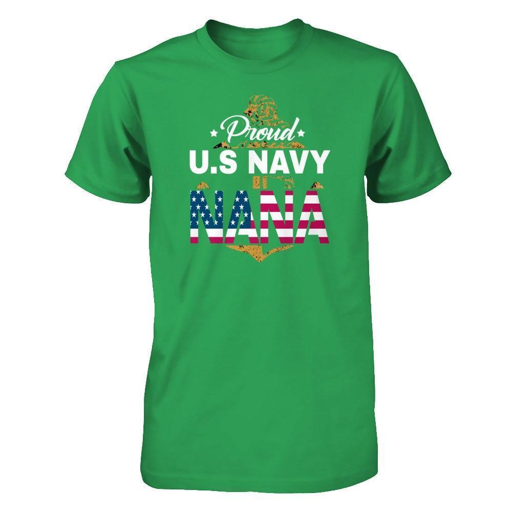 Proud US Navy Nana-T-Shirt & Hoodie-Premium T-Shirt-Kelly Green