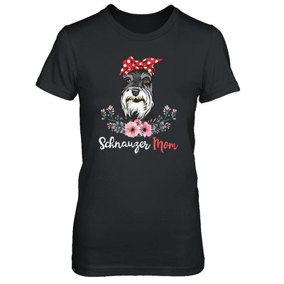 Schnauzer Mom Gift For Women Dog Lover-T-Shirt & Hoodie-Women's T-Shirt-Black