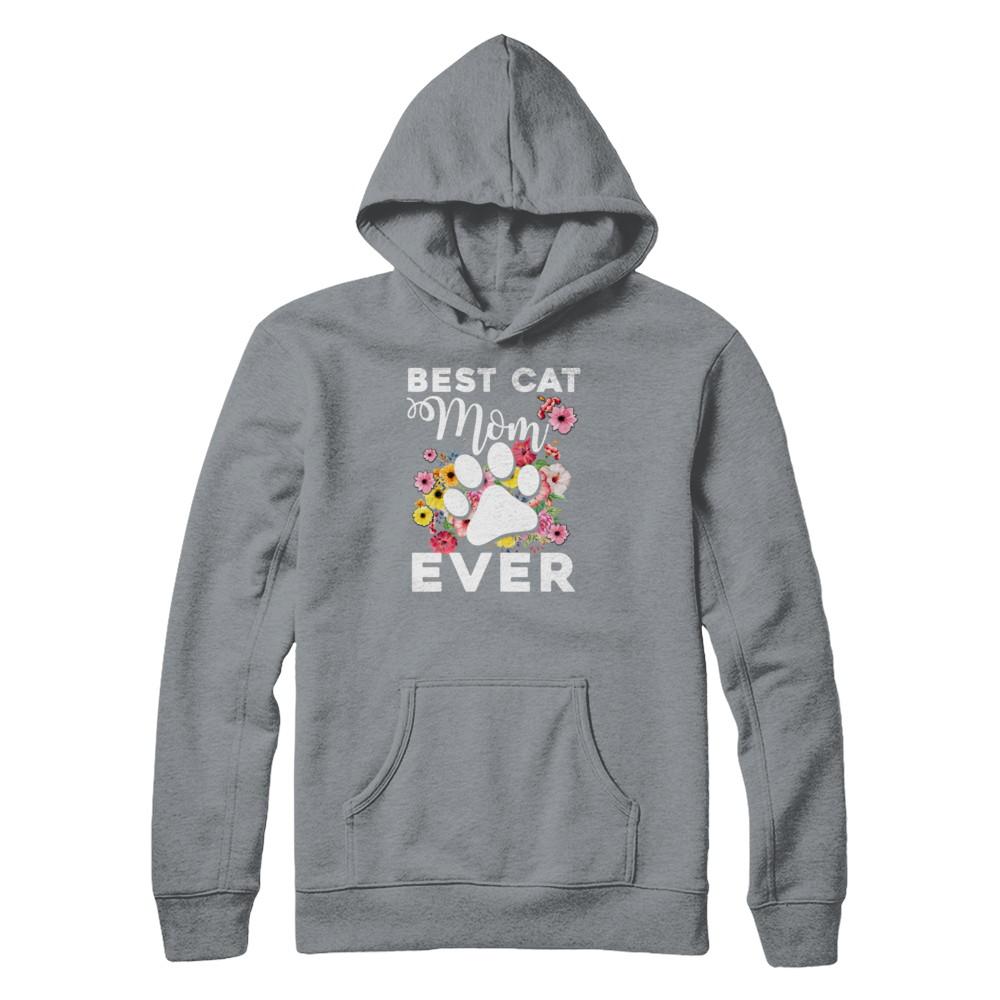 Best Cat Mom Ever Mother's Day Gift-T-Shirt & Tank Top-Pullover Hoodie-Light Steel