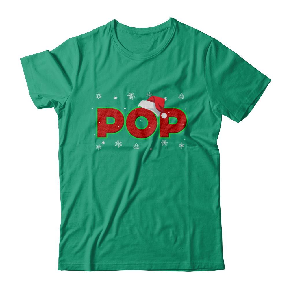 Pop Christmas Santa Ugly Sweater Gift-T-Shirt & Sweatshirt-Classic T-Shirt-Kelly Green