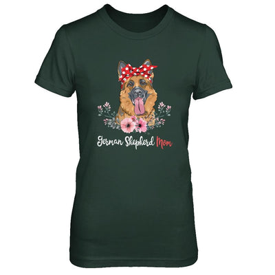 German Shepherd Mom Gift For Women Dog Lover-T-Shirt & Hoodie-Women's T-Shirt-Forest Green