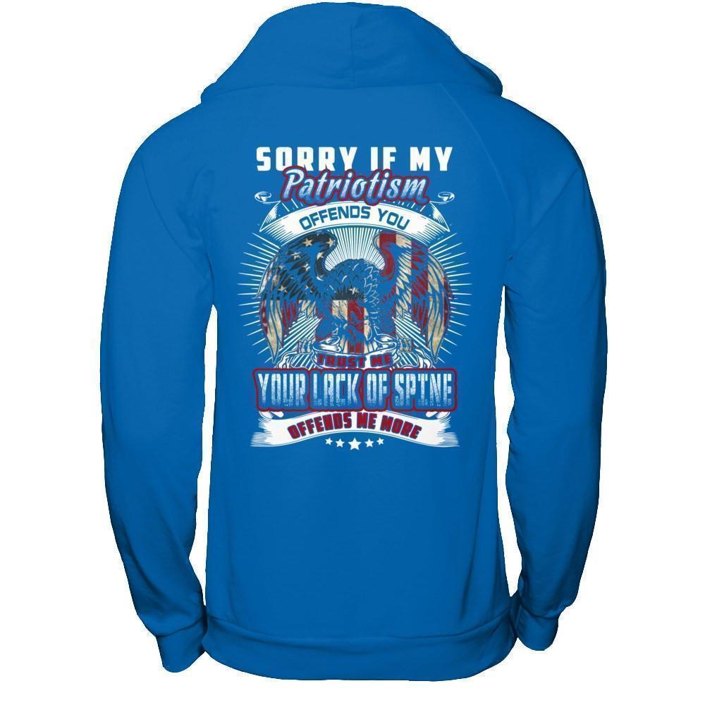 Sorry If My Patriotism Offends You Trust Me-T-Shirt & Hoodie-Pullover Hoodie-Royal