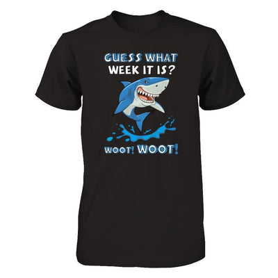 Guess What Week It Is Shark-T-Shirt & Tank Top-Premium T-Shirt-Black
