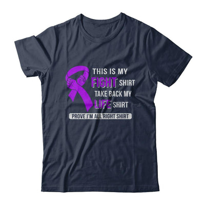 This Is My Fight Alzheimer's Lupus Pancreatic Awareness-T-Shirt & Hoodie-Classic T-Shirt-Navy