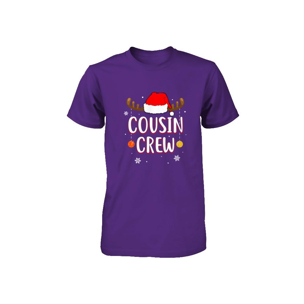 Cousin Crew Reindeer Matching Family Christmas Youth-Youth Shirt-