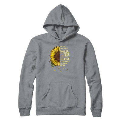 She Was Life Itself Wild And Free Vintage Sunflower-T-Shirt & Tank Top-Pullover Hoodie-Light Steel