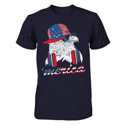 Usa Pride Merica Hiphop Eagle 4Th Of July-T-Shirt & Hoodie-Premium T-Shirt-Midnight Navy