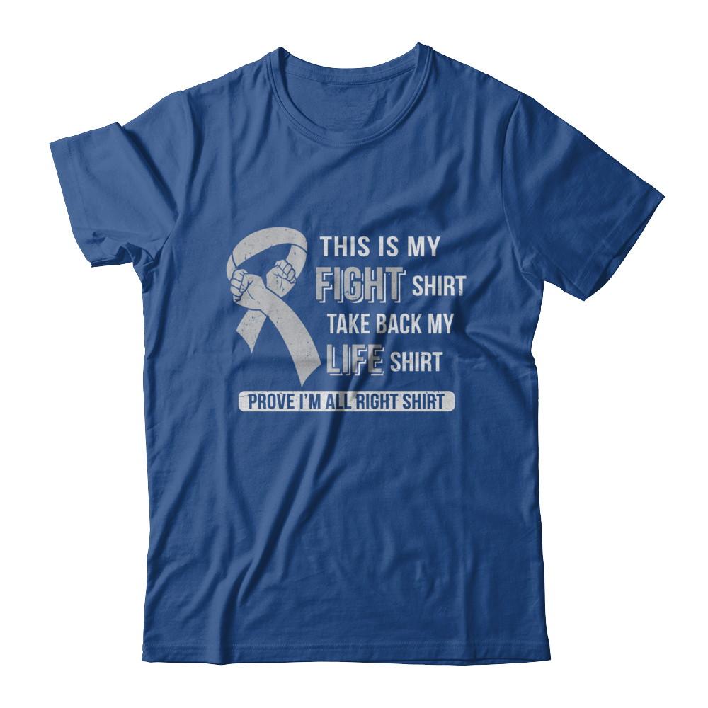 This Is My Fight Brain Cancer Diabetes Awareness-T-Shirt & Hoodie-Classic T-Shirt-Royal