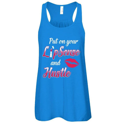 Put On Your Lipsense And Hustle-T-Shirt & Tank Top-Women's Flowy Racerback Tank-True Royal