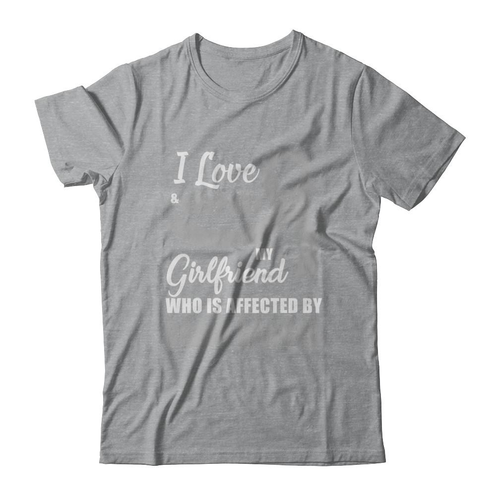 Brain Cancer Awareness Support Grey Girlfriend Boyfriend-T-Shirt & Hoodie-Classic T-Shirt-Sport Grey