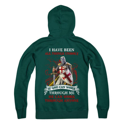 Knight America I Have Been All Things Unholy If God Can Work-T-Shirt & Hoodie-Pullover Hoodie-Deep Forest