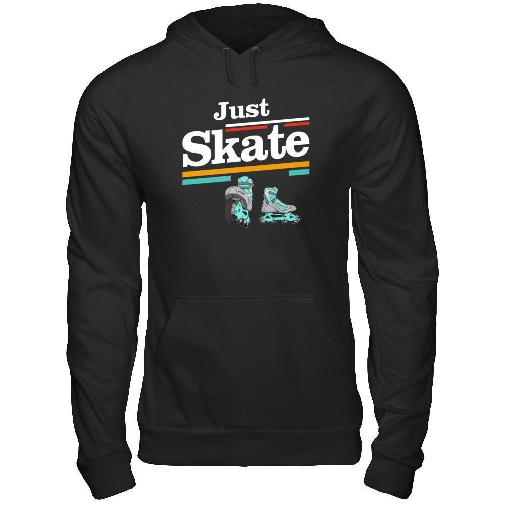 Just Roller Skate-T-Shirt & Hoodie-Pullover Hoodie-Black