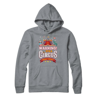 Circus Carnival Warning Birthday Children Party-T-Shirt & Hoodie-Pullover Hoodie-Light Steel