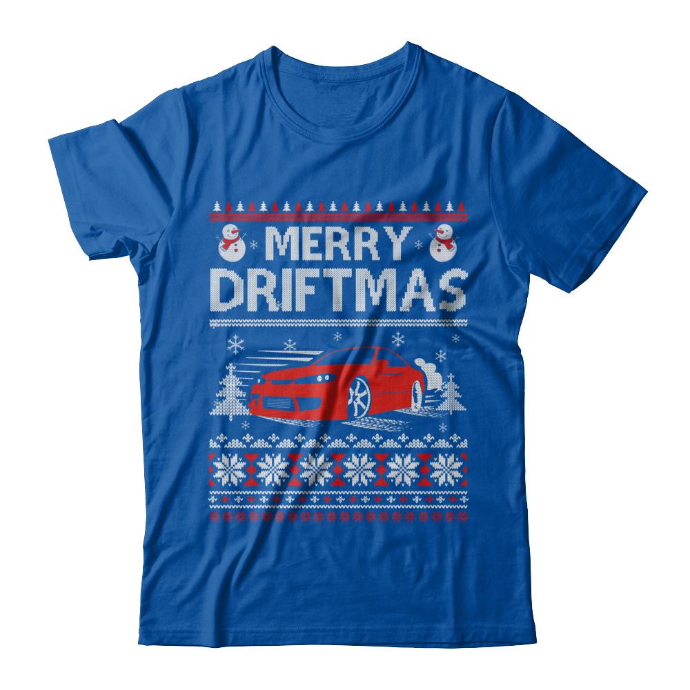 Merry Drifting Car Enthusiasts Sweater-T-Shirt & Sweatshirt-Premium T-Shirt-Royal
