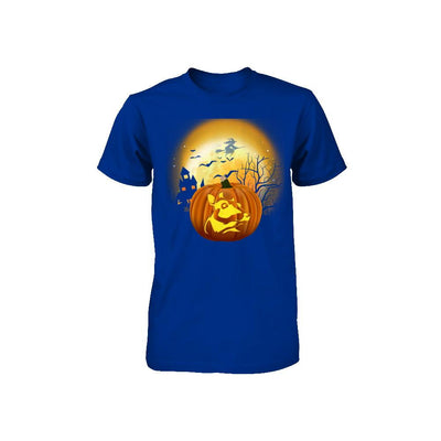 Pumpkin Cow Halloween Human Costume Youth-Youth Shirt-