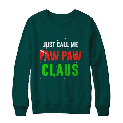 Santa Paw Paw Claus Matching Family Christmas Pajamas-T-Shirt & Sweatshirt-Crewneck Sweatshirt-Deep Forest