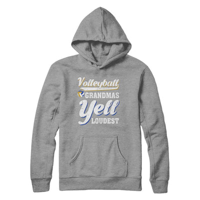 Volleyball Grandmas Yell Loudest-T-Shirt & Hoodie-Pullover Hoodie-Sport Grey