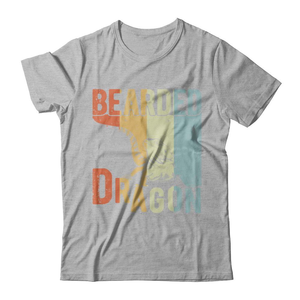 Vintage Retro Bearded Dragon-T-Shirt & Hoodie-Premium T-Shirt-Heather Gray