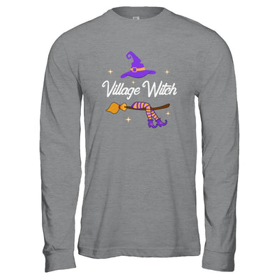 Village Witch Halloween-T-Shirt & Hoodie-Long Sleeve T-Shirt-Sport Grey