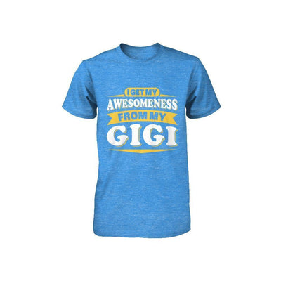 I Get My Awesomeness From My Gigi Youth-Youth Shirt-Youth T-Shirt-True Royal Triblend