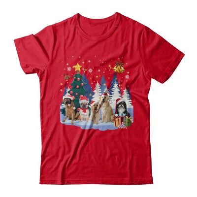 Cute Dogs Claus Christmas-T-Shirt & Sweatshirt-Premium T-Shirt-Red
