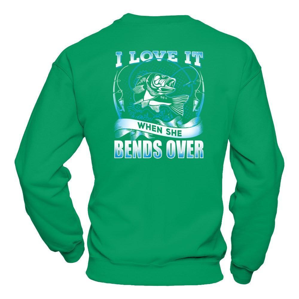 I Love It When She Bends-T-Shirt & Hoodie-Crewneck Sweatshirt-Irish Green