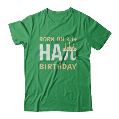 Born On March 14 Happy Pi Day Birthday-T-Shirt & Hoodie-Premium T-Shirt-Kelly Green